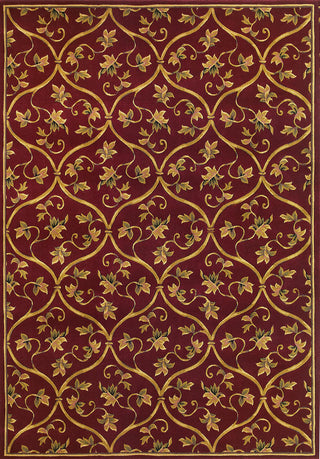 KAS Corinthian 5336 Red Vine Brocade Area Rug main image