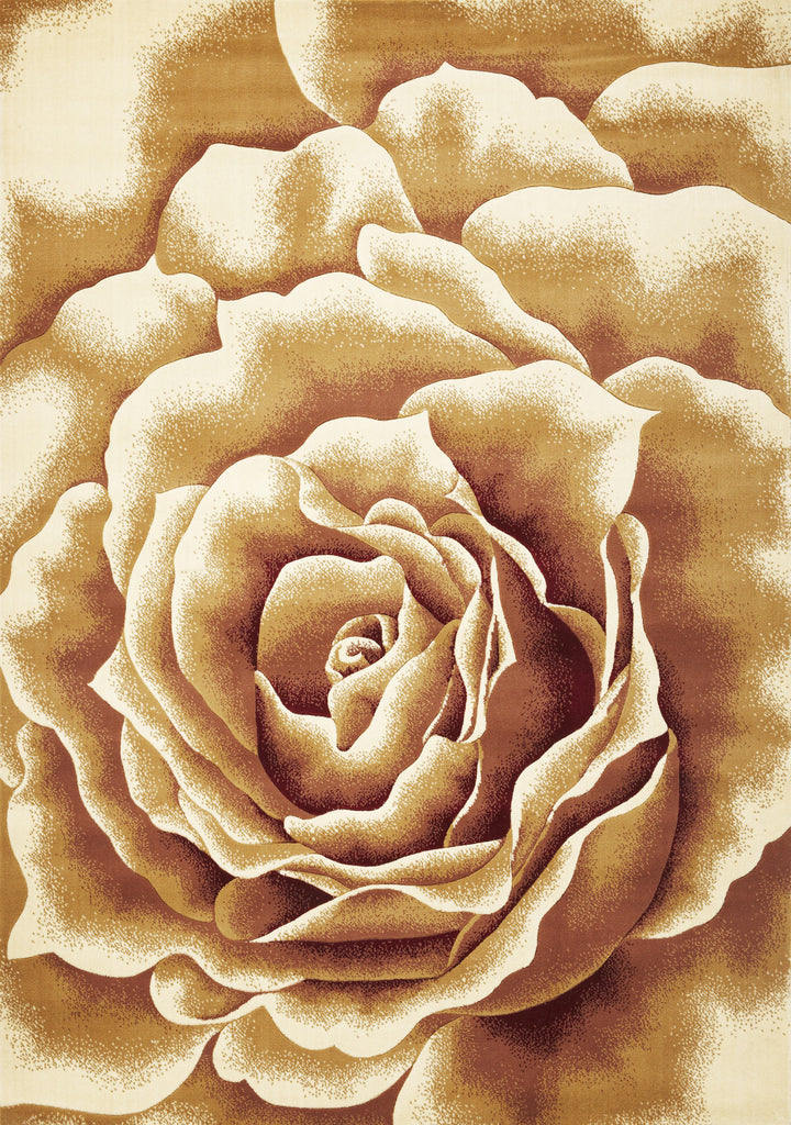 KAS Corinthian 5338 Ivory Floral Splendor Machine Woven Area Rug