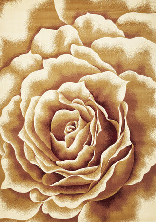 KAS Corinthian 5338 Ivory Floral Splendor Machine Woven Area Rug