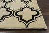 KAS Corinthian 5370 Ivory/Black Arabesque Area Rug Main Image Feature