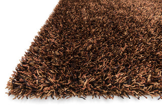 Loloi Carrera Shag CG-02 Cinnamon Area Rug Corner