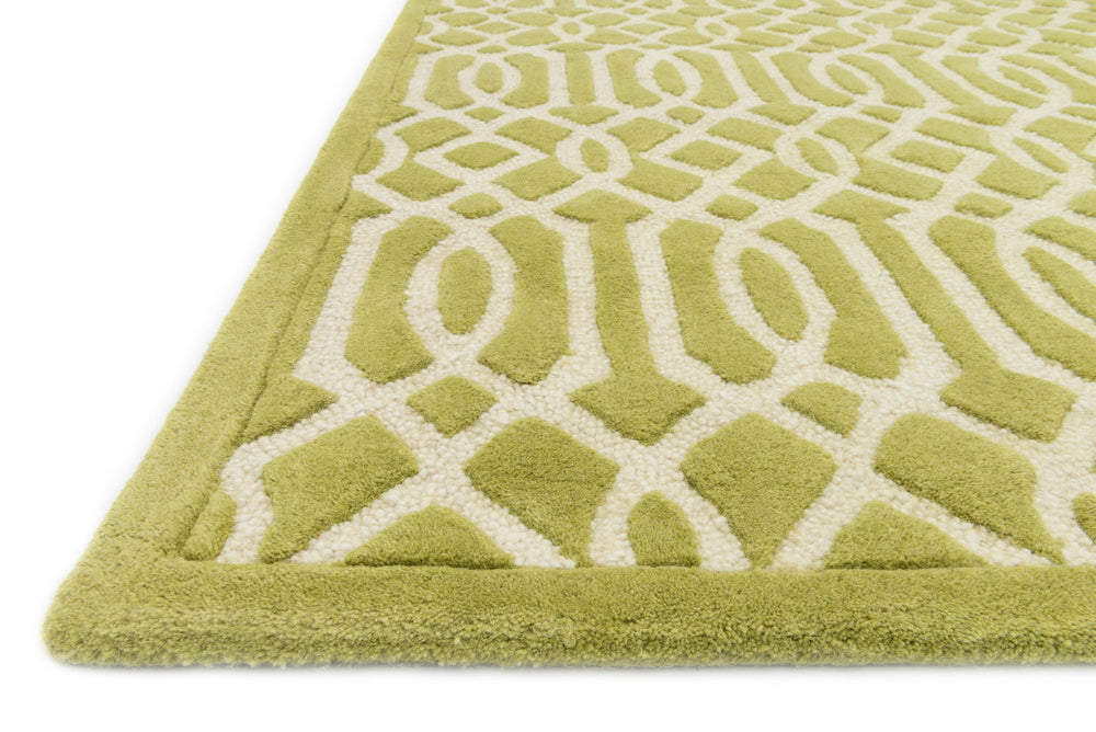 Loloi Brighton BT-06 Apple Green Area Rug Corner Feature