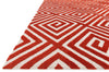 Loloi Cassidy HCD05 Rust Area Rug Corner Feature