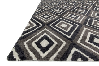 Loloi Cassidy HCD07 Grey / Charcoal Area Rug Corner Feature