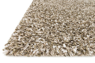 Loloi Cleo Shag CO-01 Stone Area Rug Corner Feature