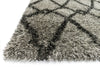 Loloi Cosma HCO01 Grey / Charcoal Area Rug Corner Feature