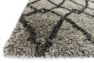 Loloi Cosma HCO01 Grey / Charcoal Area Rug Corner Feature