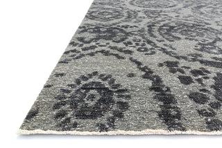 Loloi Cyrus CU-01 Grey/Indigo Area Rug Corner