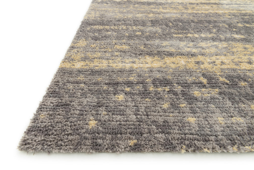 Loloi Discover DC-02 Grey / Gold Area Rug Corner Feature