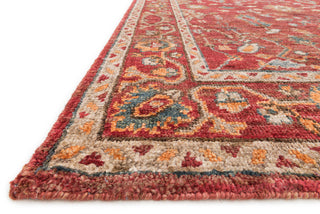Loloi Empress EU-05 Red / Hand Knotted Area Rug Corner
