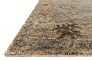 Loloi Empress EU-06 Light Blue / Natural Area Rug Corner Feature