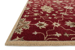 Loloi Fairfield HFF04 Red / Multi Area Rug Corner