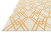 Loloi Felix FX-01 Ivory / Camel Area Rug Corner