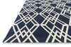 Loloi Felix FX-01 Navy / Ivory Area Rug Corner