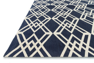 Loloi Felix FX-01 Navy / Ivory Area Rug Corner