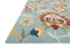 Loloi Francesca FC-52 Blue / Spice Area Rug Corner Feature