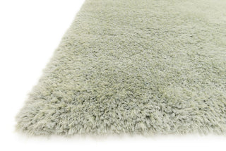 Loloi Fresco Shag FG-01 Seafoam Green Area Rug Corner Feature