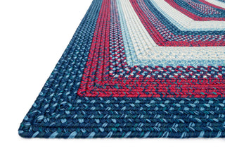 Loloi Garrett GA-01 Blue / Red Area Rug Corner
