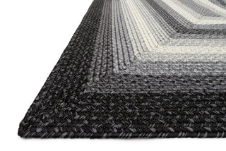 Loloi Garrett GA-01 Black / Ivory Area Rug Corner