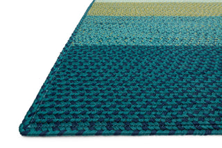 Loloi Garrett GA-02 Blue / Green Area Rug Corner Feature