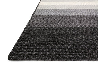 Loloi Garrett GA-04 Black / Ivory Area Rug Corner
