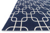 Loloi Geo GEO01 Navy / Ivory Area Rug Corner