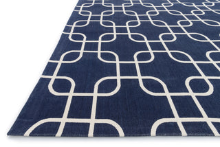 Loloi Geo GEO01 Navy / Ivory Area Rug Corner