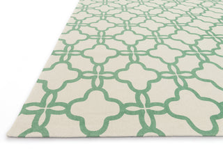Loloi Geo GEO02 Ivory / Emerald Area Rug Corner