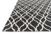 Loloi Geo GEO03 Charcoal / Ivory Area Rug Corner