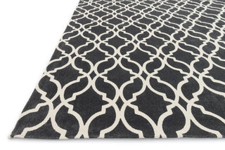 Loloi Geo GEO03 Charcoal / Ivory Area Rug Corner