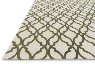 Loloi Geo GEO03 Ivory / Olive Area Rug Corner