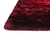 Loloi Glamour Shag GS-01 Red Hand Tufted Area Rug Corner