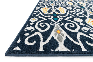 Loloi Catalina HCF07 Navy / Multi Area Rug Corner Feature