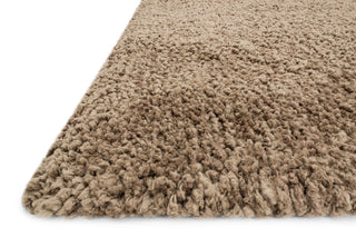 Loloi Hera Shag HG-01 Mocha Area Rug Corner
