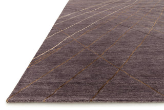 Loloi Hermitage HE-10 Plum Area Rug Corner Feature