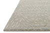 Loloi Hermitage HE-17 Mist/Pewter Area Rug Corner Feature