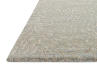 Loloi Hermitage HE-17 Mist/Pewter Area Rug Corner Feature