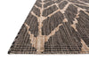 Loloi Isle IE-02 Charcoal / Mocha Area Rug Corner Feature