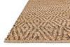 Loloi Istanbul IU-01 Natural / Red Area Rug Corner