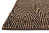 Loloi Istanbul IU-02 Natural / Charcoal Area Rug Corner Feature