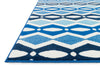 Loloi Juniper JN-03 Ivory / Blue Area Rug Corner