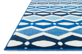 Loloi Juniper JN-03 Ivory / Blue Area Rug Corner