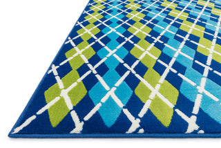 Loloi Juniper JN-04 Blue / Multi Area Rug Corner