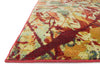 Loloi Lyon HLZ07 Red / Multi Area Rug Corner