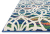 Loloi Lyon HLZ11 Blue / Multi Area Rug Corner Feature