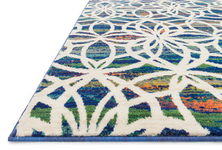 Loloi Lyon HLZ11 Blue / Multi Area Rug Corner Feature