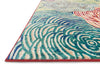 Loloi Lyon HLZ13 Red / Multi Area Rug Corner