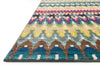 Loloi Madeline MZ-14 Multi Stripe Area Rug Corner Feature