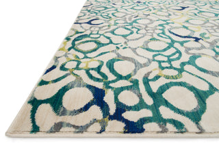 Loloi Madeline MZ-21 Teal / Multi Area Rug Corner Feature