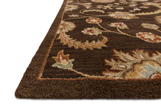 Loloi Maxwell MX-01 Brown Area Rug Corner Feature